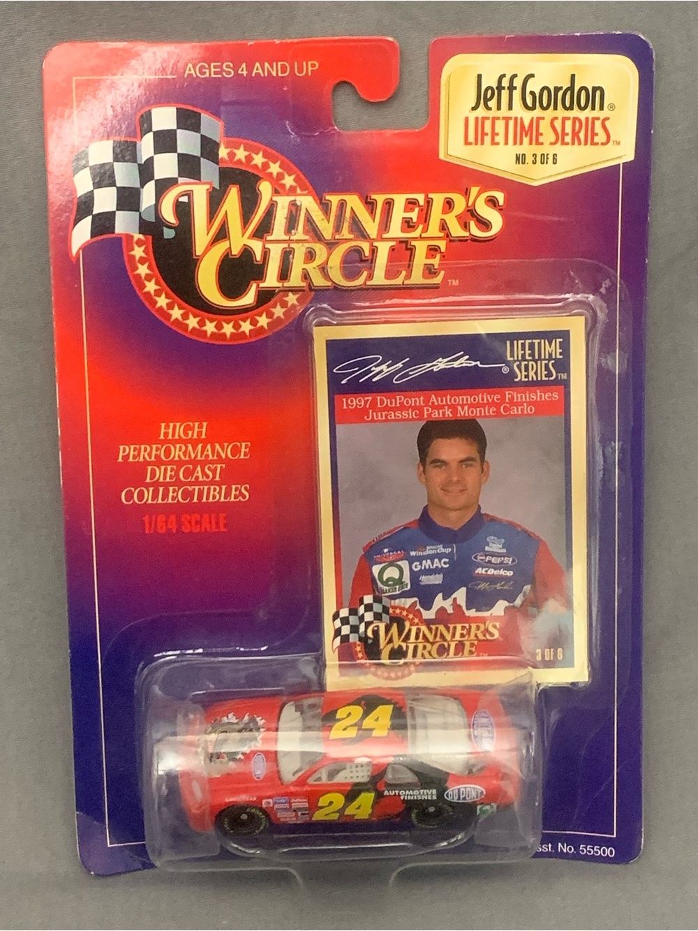 Winner's Circle Jeff Gordon Red Die-Cast Race Car - 1:64 Scale